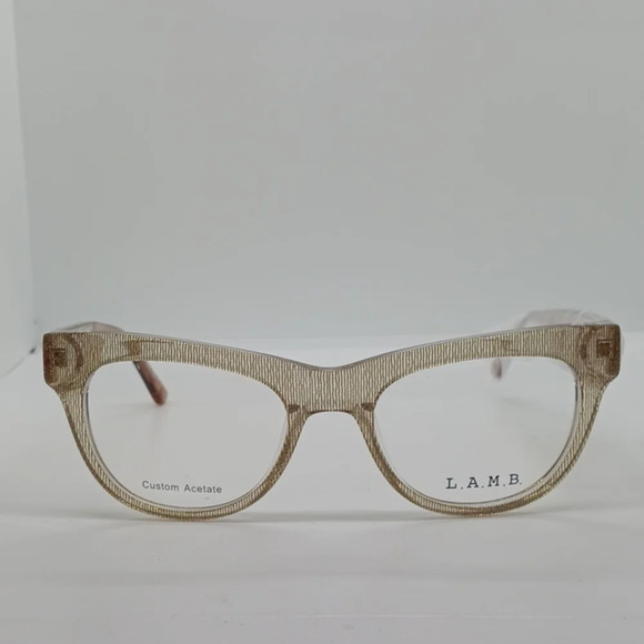 NWT WOMEN'S L.A.M.B. EYEGLASS FRAMES LA067 GOLD